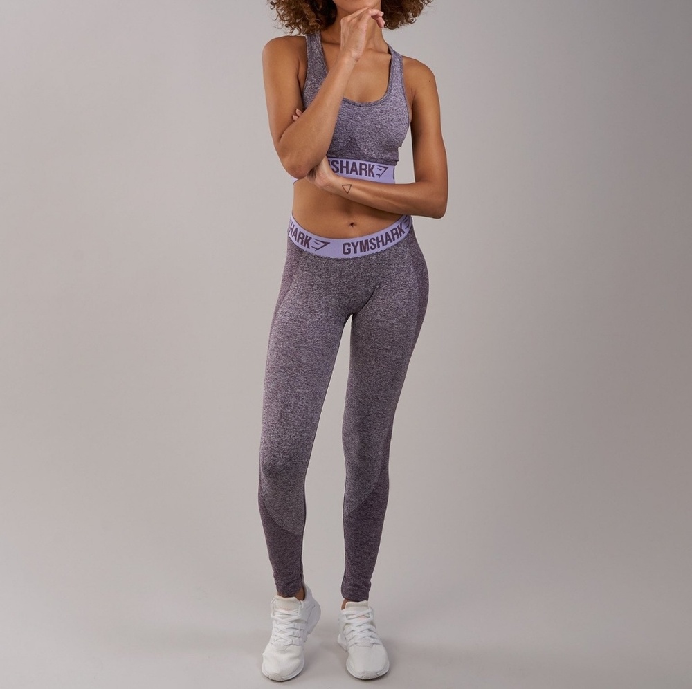 Gymshark Flex Leggings Purp Wash Marl/Pastel Lilac